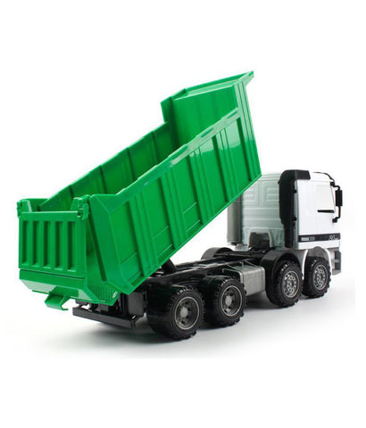 1Pc Green Big Truck Dump Truck Toy Car ABS Material