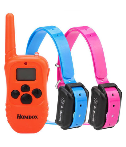 Rechargeable Waterproof Backlight 1 for 2 Remote Dog Training Collar