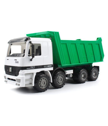 1Pc Green Big Truck Dump Truck Toy Car ABS Material