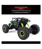 Authfort 2.4Ghz 1/18 RC Rock Crawler Vehicle Buggy Car 4 WD Shaft Drive High Speed Remote Control Monster Off Road Truck