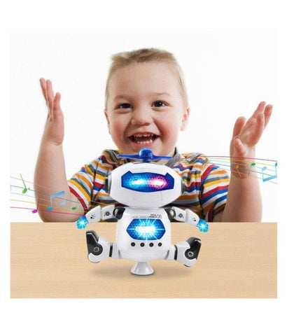 Intelligent Dancing Robot 360 Stunt Spin Robot with Multicolor LED Lights and Music