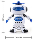 Intelligent Dancing Robot 360 Stunt Spin Robot with Multicolor LED Lights and Music