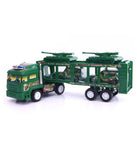 Military Trailer Children'S Toy Double-Decker Police Car + Tank