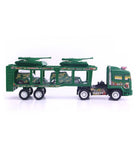 Military Trailer Children'S Toy Double-Decker Police Car + Tank