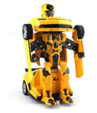 Robot Races Car Toy (Battery Operated) 2 in 1 Transform with Bright Lights and Music,(Multi-colour)