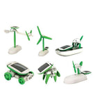 TEMSON Educational 6 in 1 Solar Power Energy Robot Toy Kit Science School Projects for Kids for Learning Purpose (6 in 1)